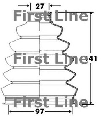 FIRST LINE fcb2372 -  Пыльник, приводной вал